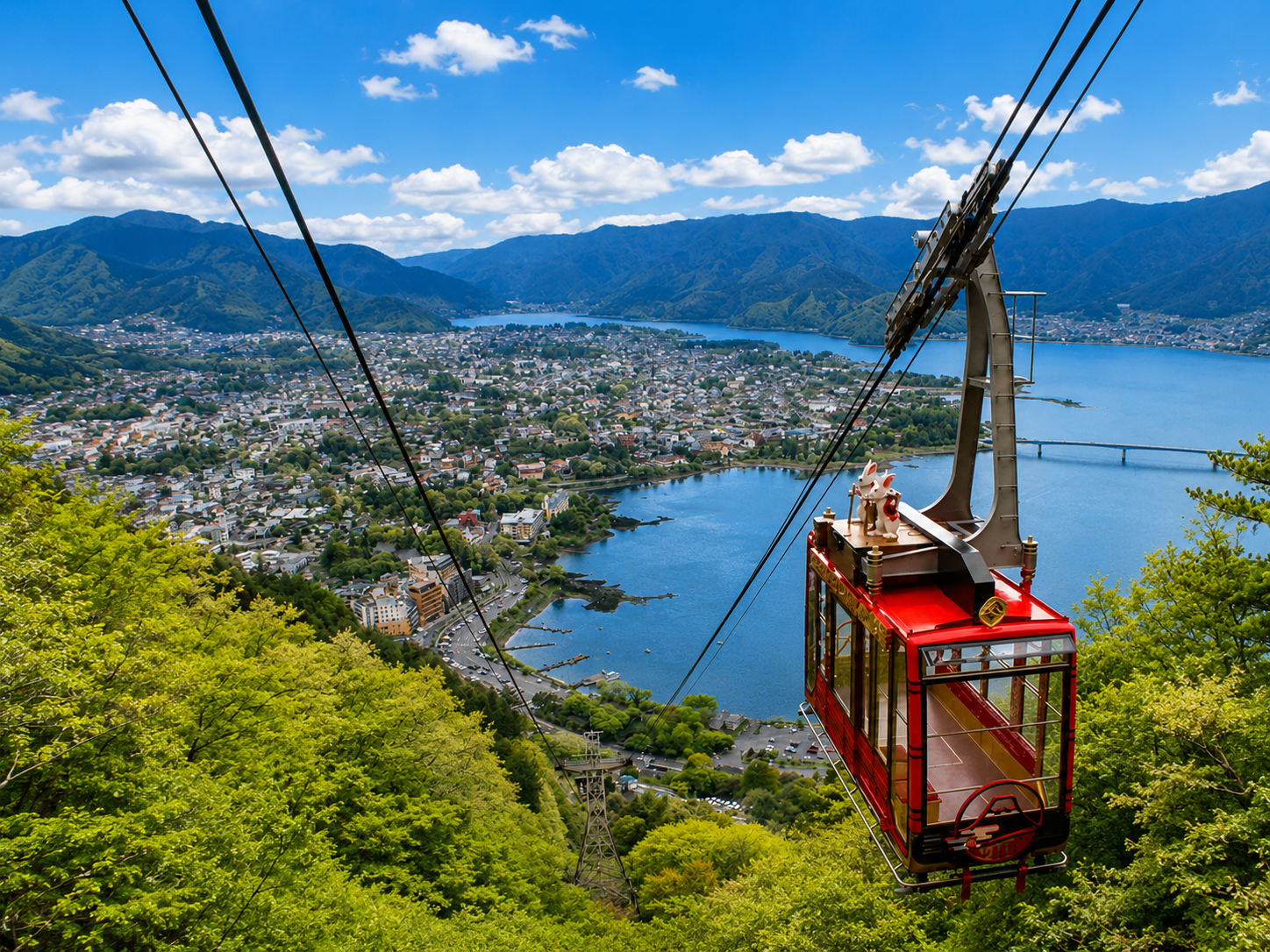 河口湖富士山全景纜車